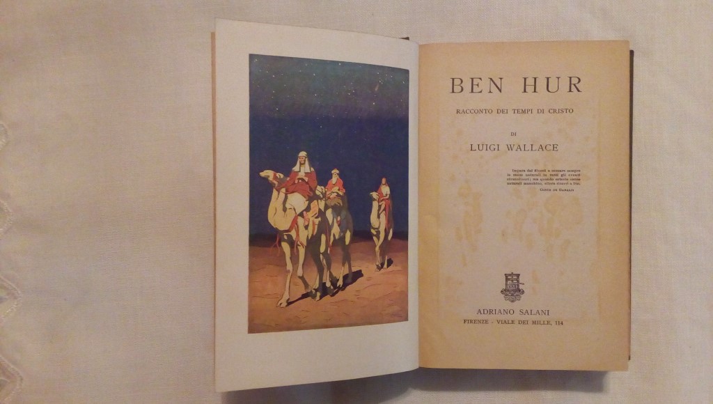 Ben Hur racconto dei tempi di Cristo - Luigi Wallace 1930