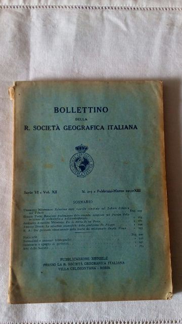 Bollettino della r. società geografica italiana. febbraio-marzo 1935