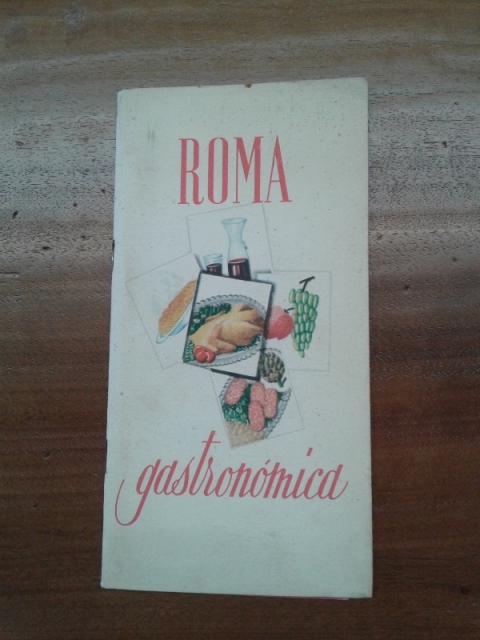 Depliant/opuscolo  ROMA gastronomica guida turistica 