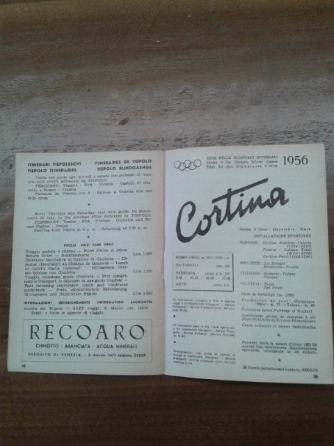 Depliant/opuscolo carnet di VENEZIA.  7-31 ottobre 1951