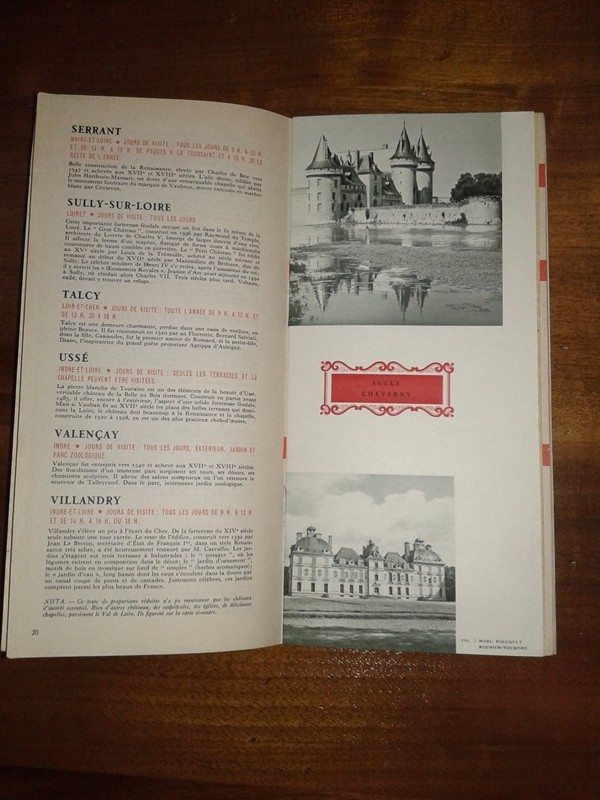 Depliant/opuscolo FRANCE, VAL DE LOIRE vintage guida turistica