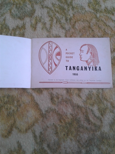 Depliant/opuscolo TANGANYIKA guida turistica. vintage 1955
