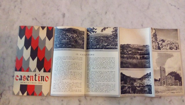 Depliant/opuscolo.casentino. guida turistica vintage