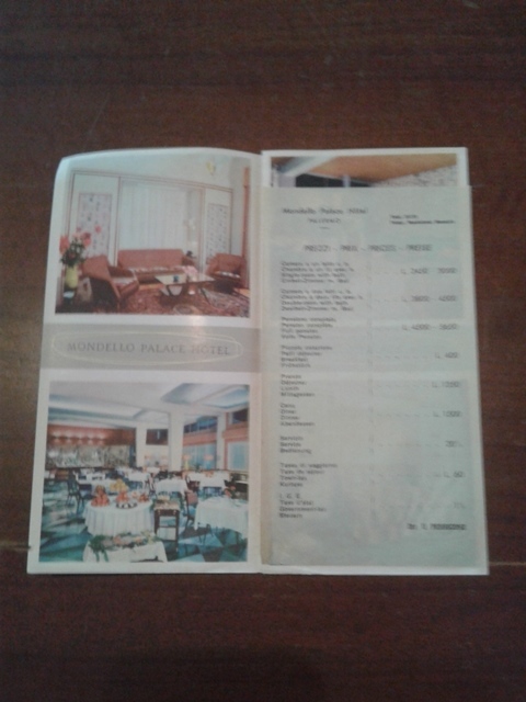 Depliant/opuscolo.mondello palace hotel. sicilia.guida turistica vintage
