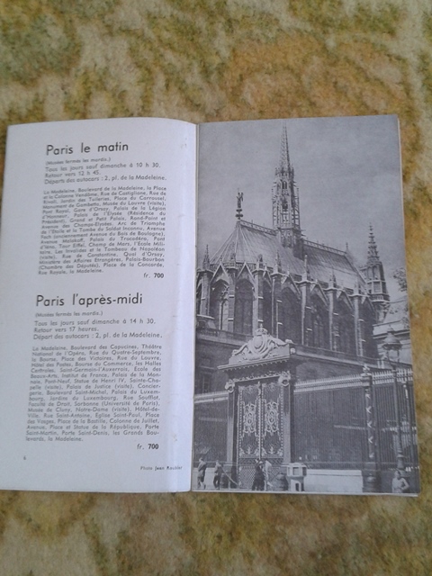 Depliant/opuscolo.paris. vintage guida turistica
