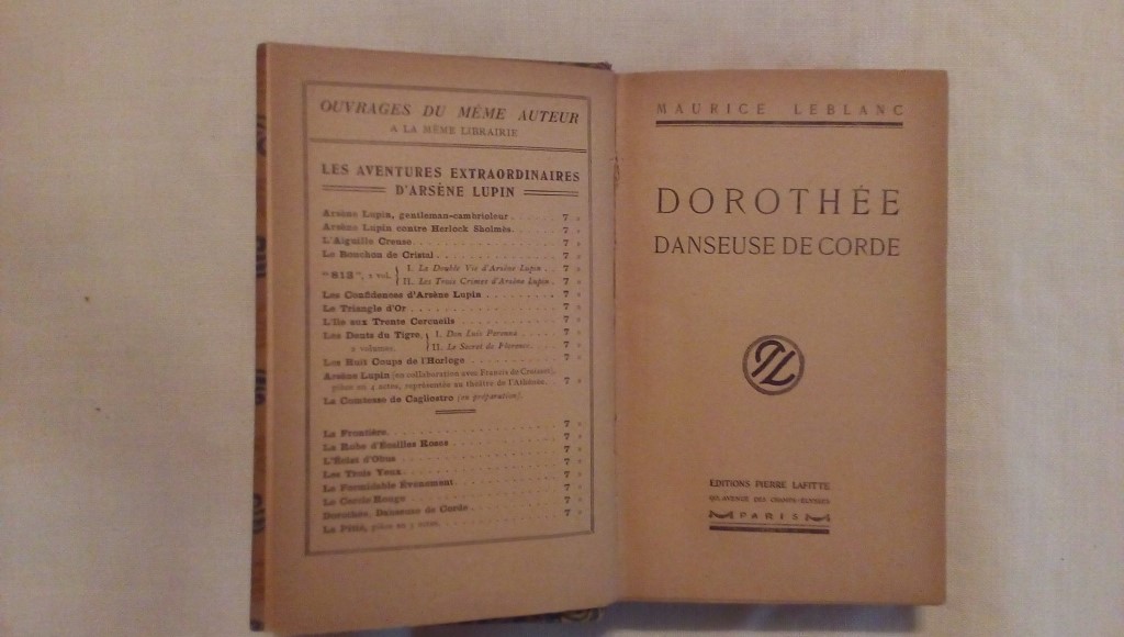 Dorothee danseuse de corde - Maurice Leblanc 1923