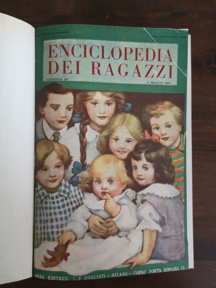 Enciclopedia dei ragazzi L.E. Cogliati Milano dispensa n.24 26 28 anno 1923