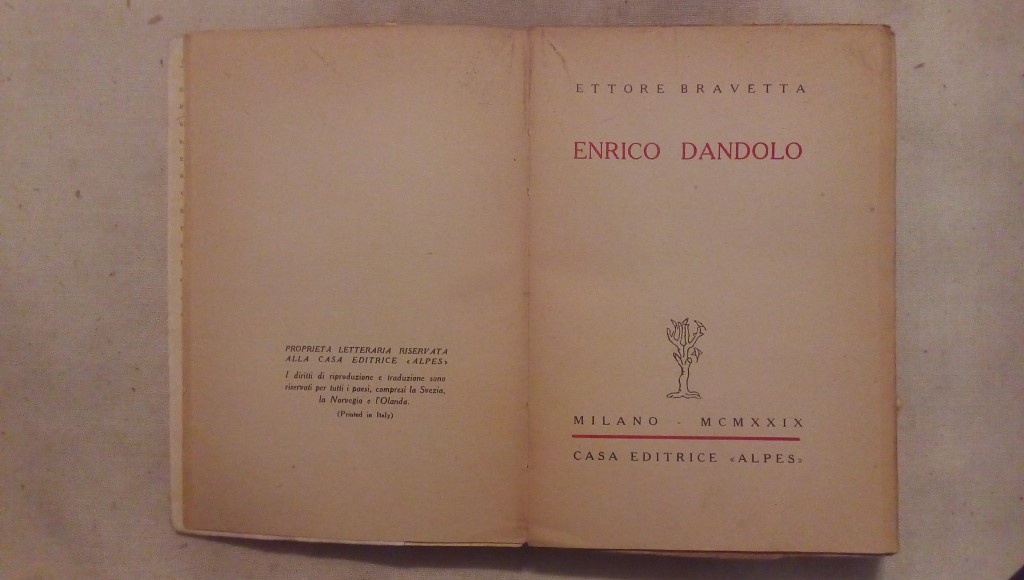 Enrico Dandolo - Ettore Bravetta Alpes Milano 1929