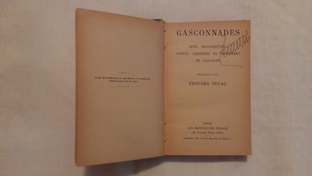 Gasconades - Edouard Dulac 1937