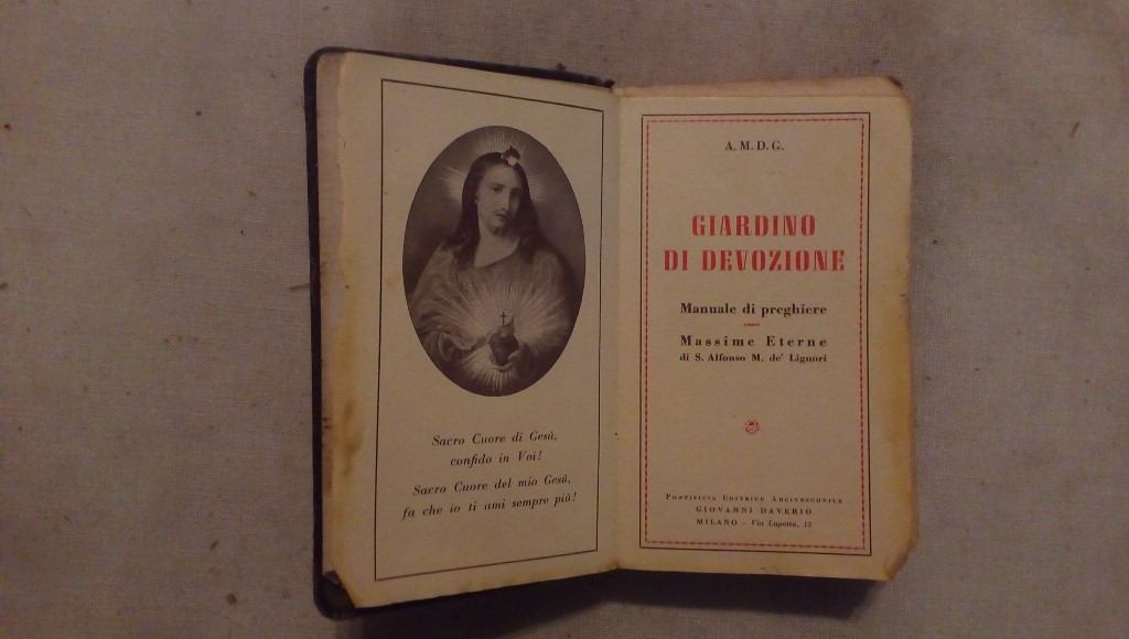 Giardino di devozione manuale di preghiere - Massime eterne di S.Alfonso M. de Lignori - Giovanni Daverio Milano