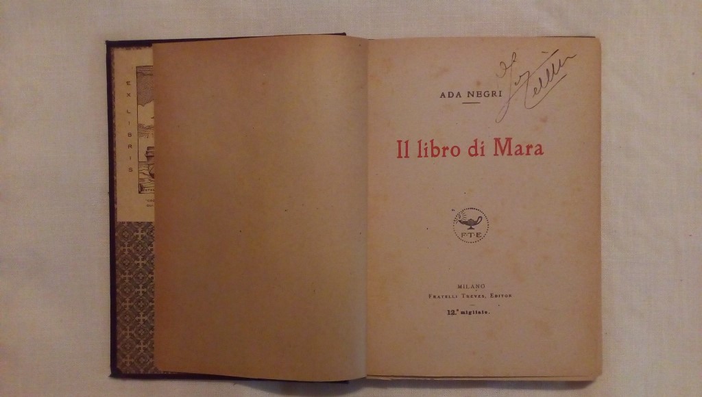Il libro di Mara - Ada Negri 1920