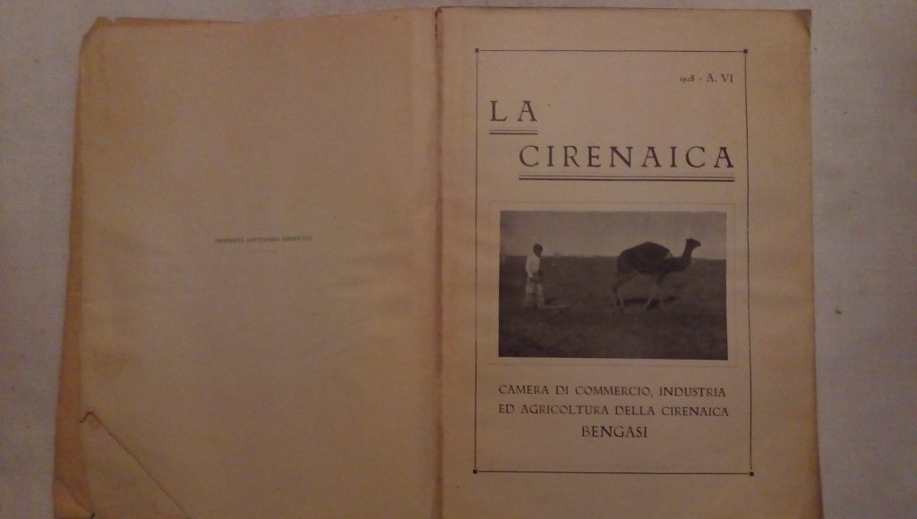 La cirenaica camera di commercio industria ed agricoltura della cirenaica Bangasi - Casa Editrice "Coletta", 1928