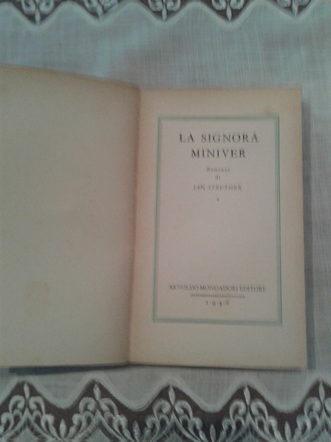 La signora miniver - Jan Struther Mondadori 1946