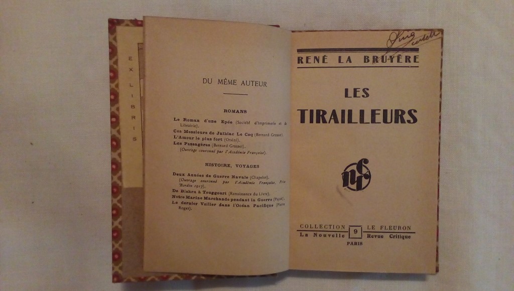 Les tirailleurs - Rene la Bruyere 1929