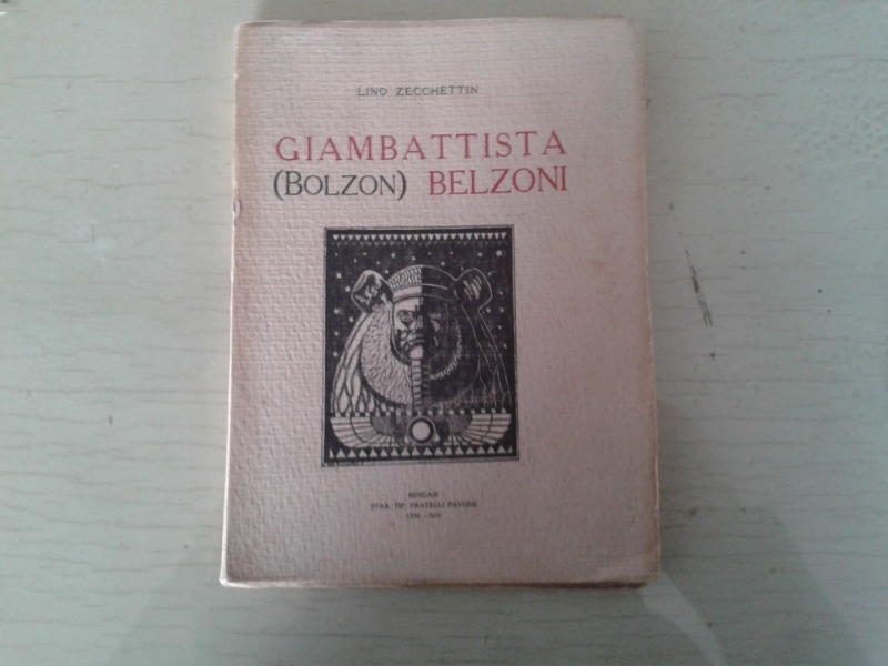 Libretto/ Opuscolo  GIAMBATTISTA BELZONI (Bolzon)   LINO ZECCHETTIN  1936