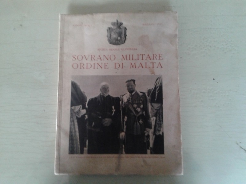 Libretto/ Opuscolo  SOVRANO MILITARE ORDINE DI MALTA  anno 3  num. 5  1939