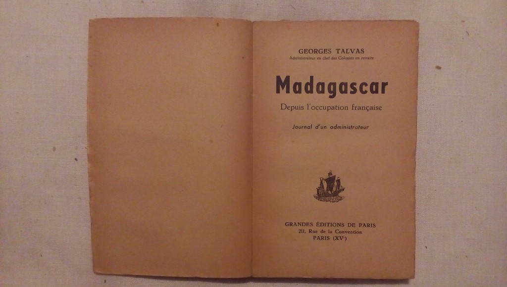 Madagascar - Georges Talvas - Grandes editions de Paris 