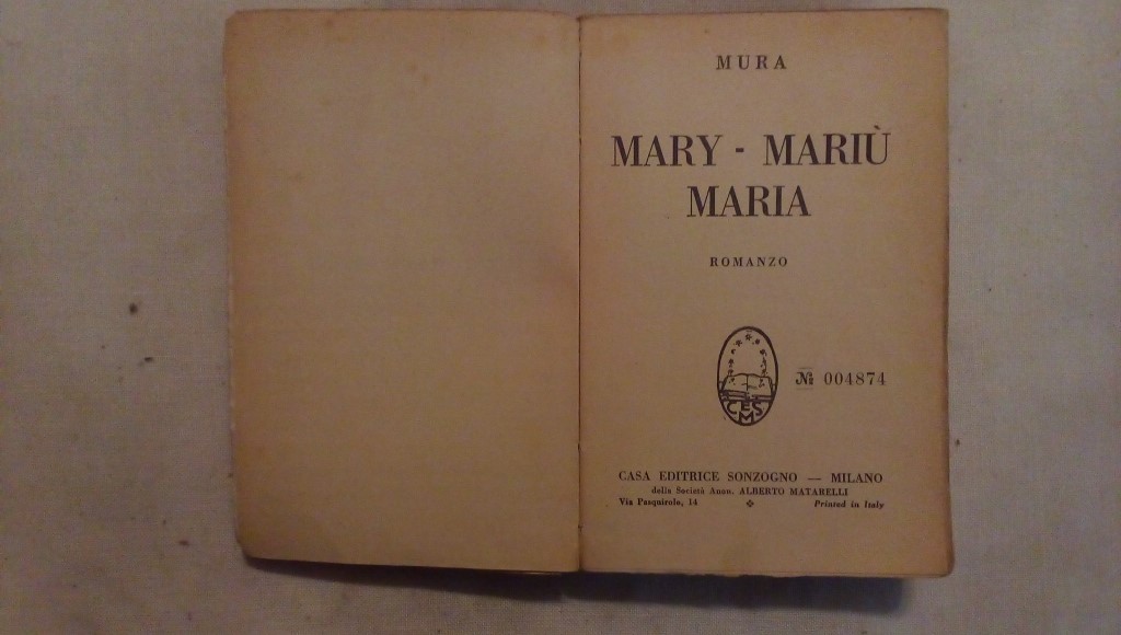 Mary Marù Maria - Mura Sonzogno Milano