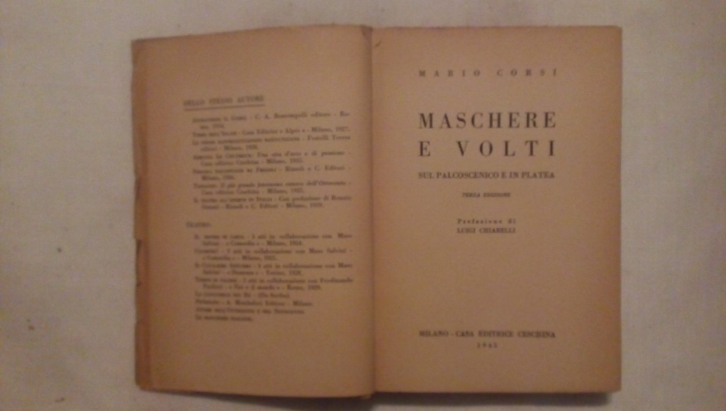 Maschere e volti - Mario Corsi 1943