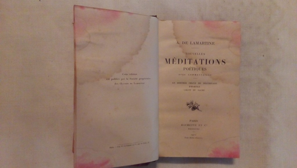 Nouvelles meditations poetiques - A. de Lamartine 1910