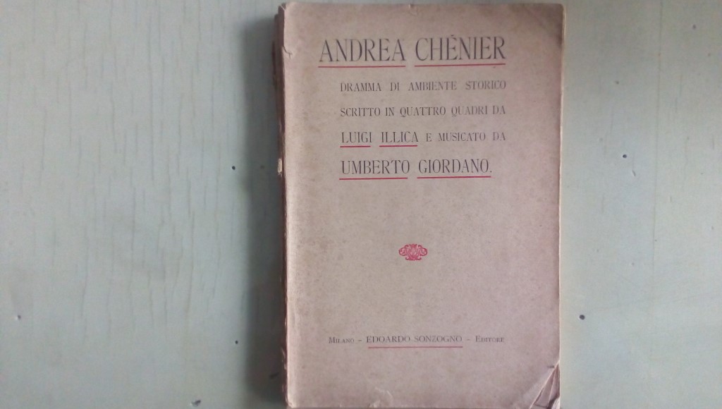 Opera/ ANDREA CHèNIER 
