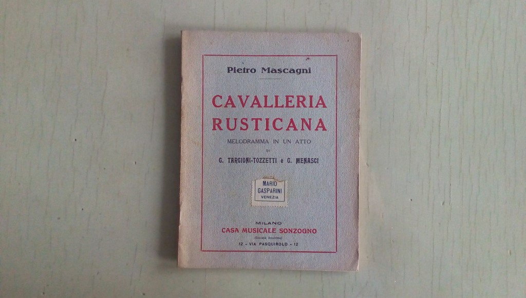 Opera/ CAVALLERIA RUSTICANA 