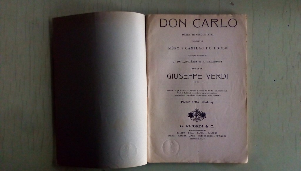 Opera/ Don Carlo 