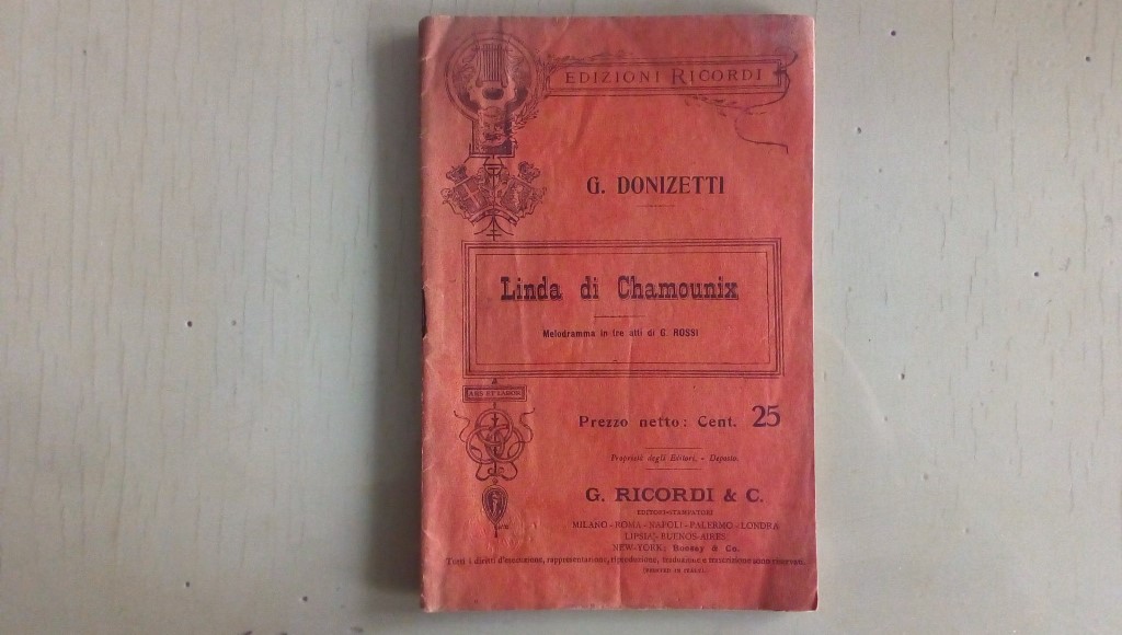 Opera/ Linda di Chamounix 