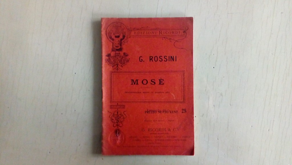 Opera/ Mosè  G. Rossini