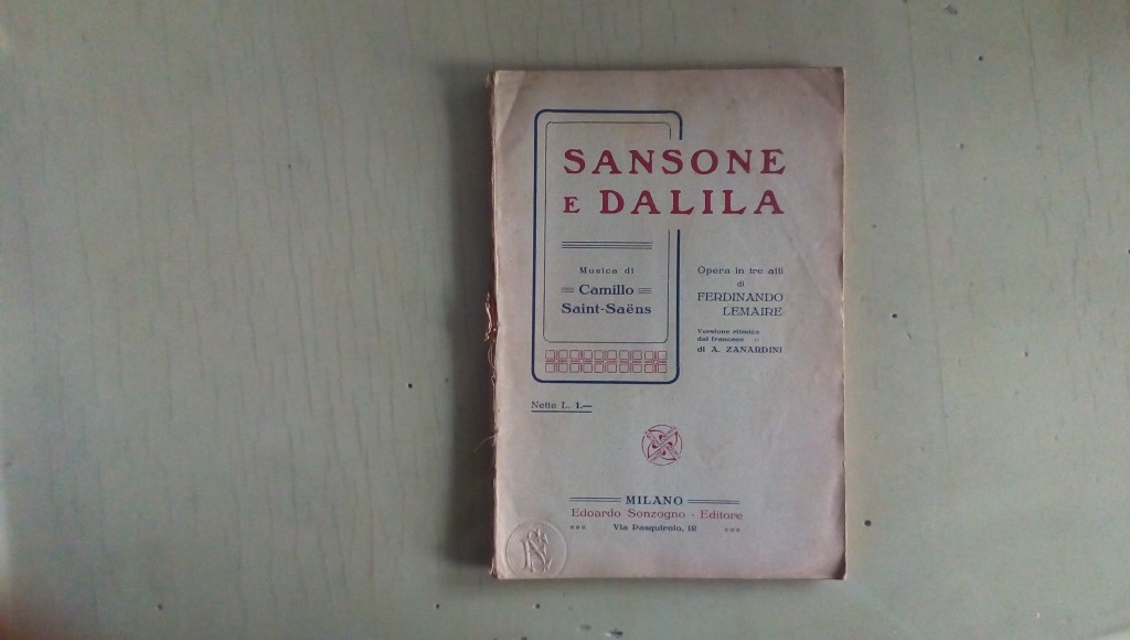 Opera/ SANSONE E DALILA 