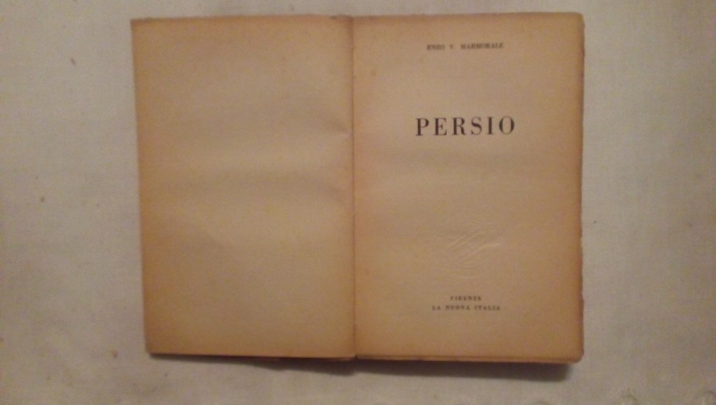 Persio - Enzo F. Marmorale La Nuova Italia