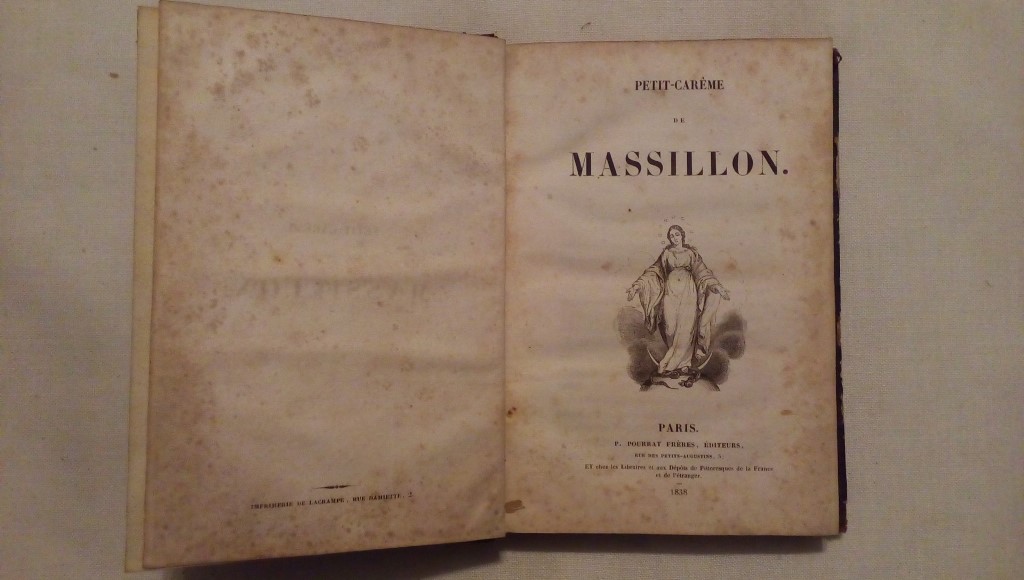 Petit Careme de Massillon Paris 1838