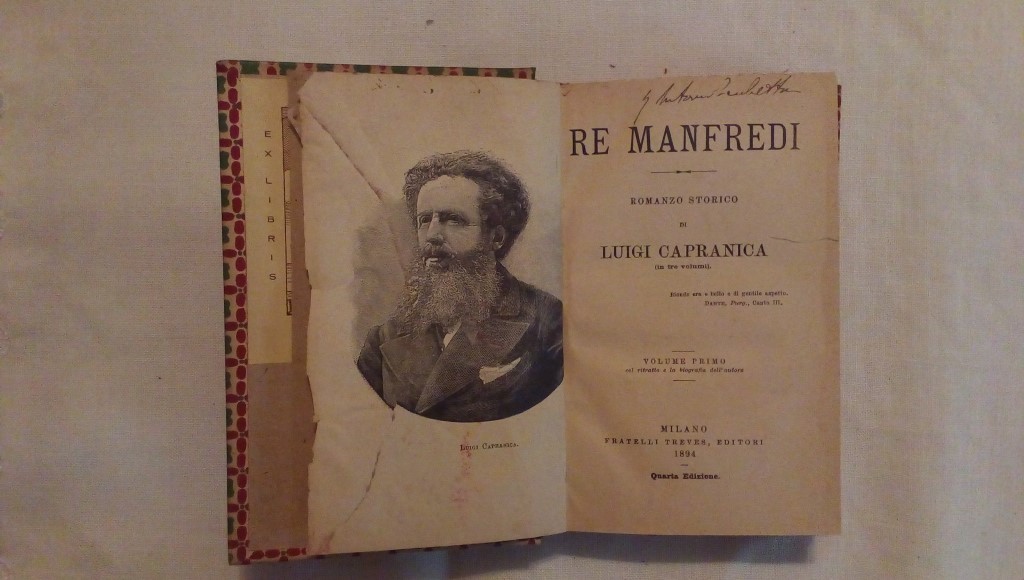 Re manfredi romanzo storico - Luigi Capranica 1894