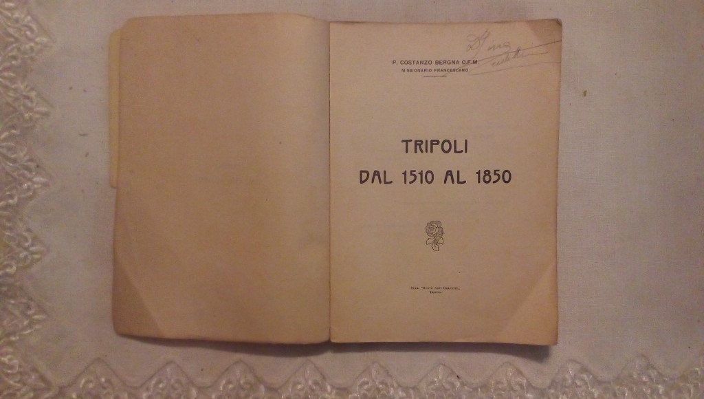 Tripoli dal 1510 al 1850 - P. Costanzo Bergna O.F.M.