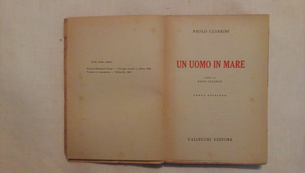 Un uomo in mare - Paolo Cesarini 1943