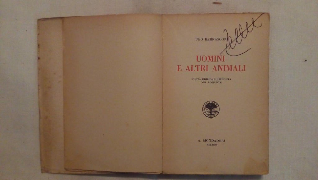 Uomini e altri animali - Ugo Bernasconi 1926