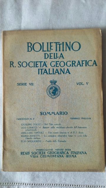 Bollettino della r. società geografica italiana.febbraio 1940