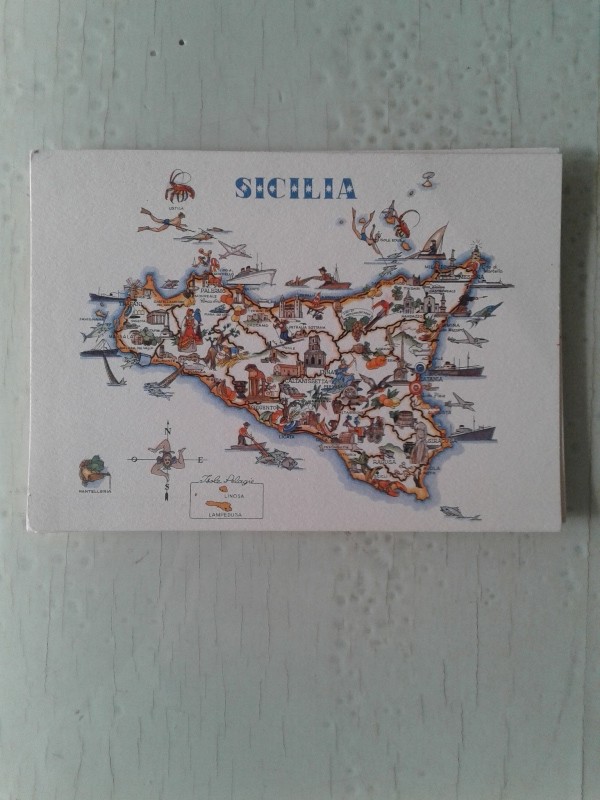 Cartoline isole/ Sicilia vintage