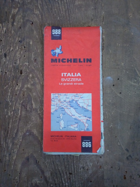 Depliant/opuscolo/cartina michelin italia svizzera