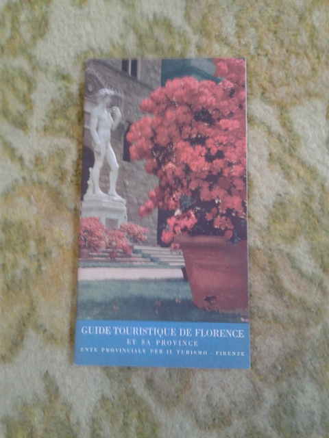 Depliant/opuscolo.guide touristique de florence. vintage guida turistica