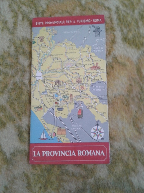 Depliant/opuscolo.la provincia romana. vintage guida turistica