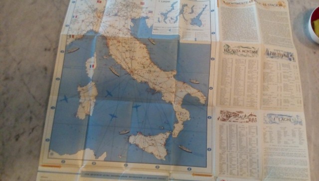 Depliant/opuscolo.le regioni d'italia . guida turistica vintage