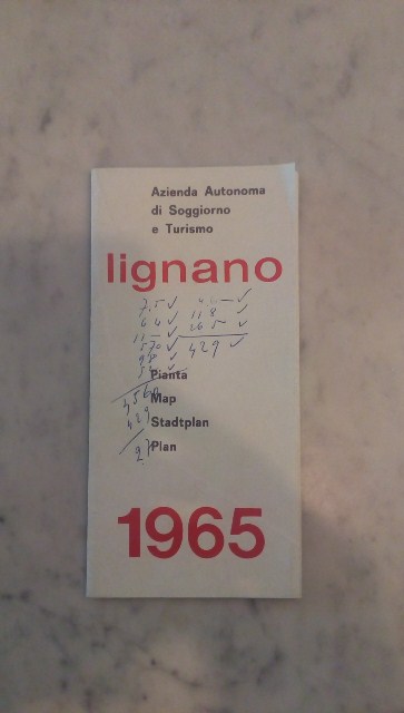Depliant/opuscolo.lignano 1965. guida turistica vintage