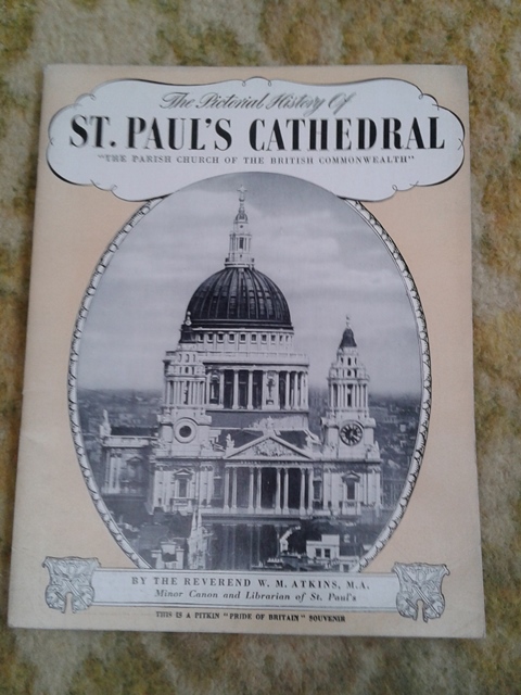 Depliant/opuscolo.st. paul's cathedral. guida turistica vintage 