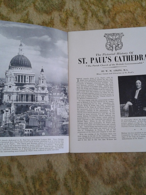 Depliant/opuscolo.st. paul's cathedral. guida turistica vintage 