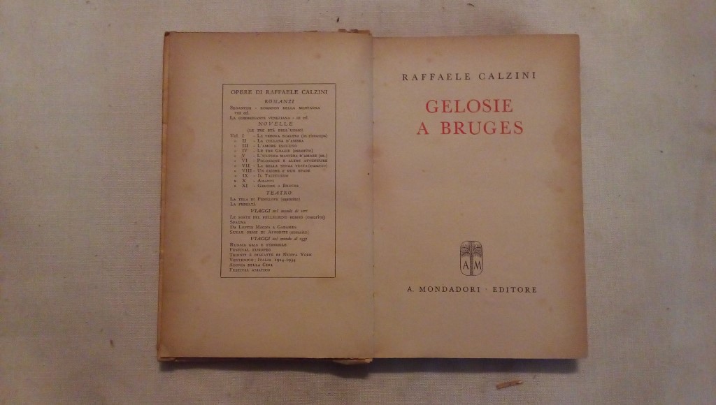 Gelosie a Bruges - Raffaele Calzini Mondadori