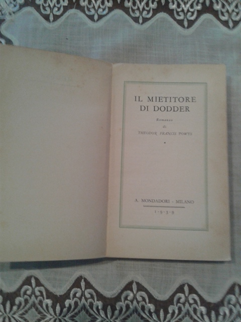 Il mietitore di dodder - T.F. Powys Mondadori 1939