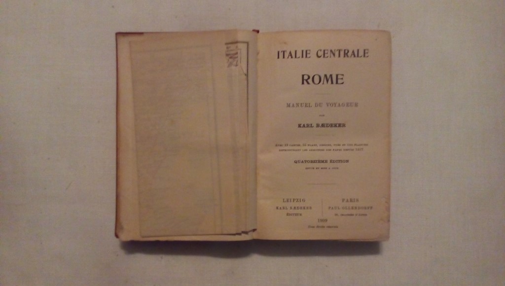 Italie centrale Rome Manuel du voyageur par Karl Baedeker 1909