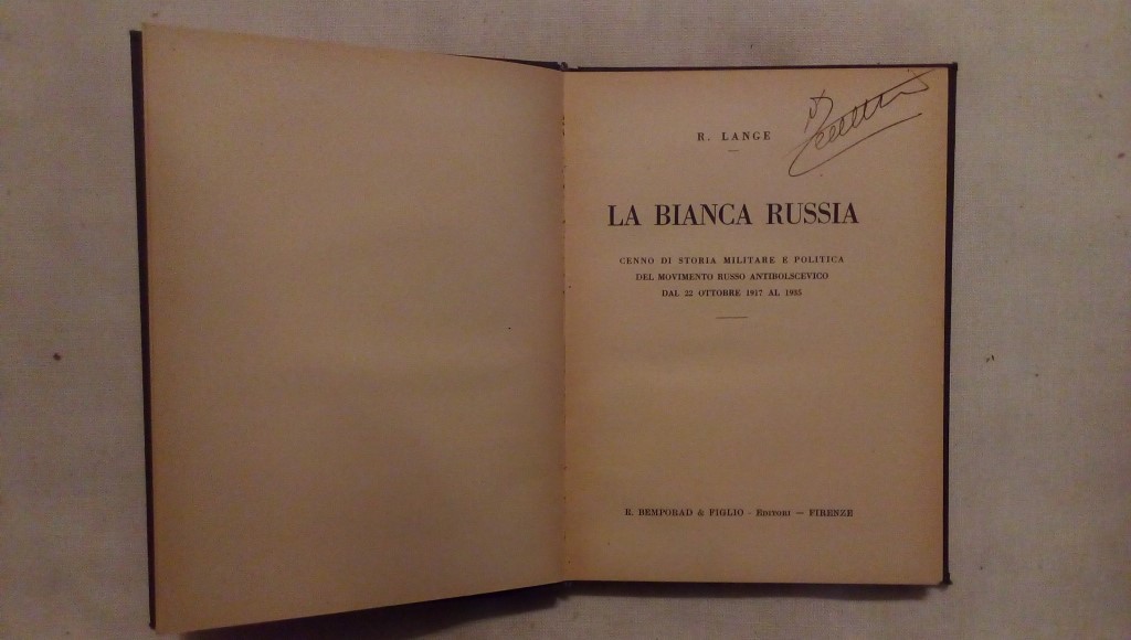La bianca russia - R. Lange Bemporad Firenze