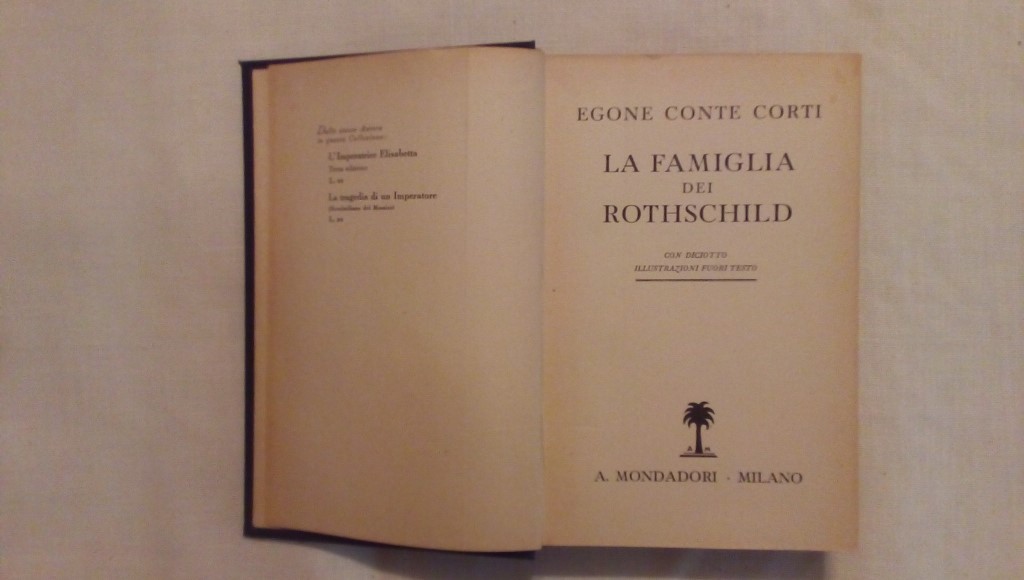La famiglia dei rothschild - Egone Conte Corti 1938